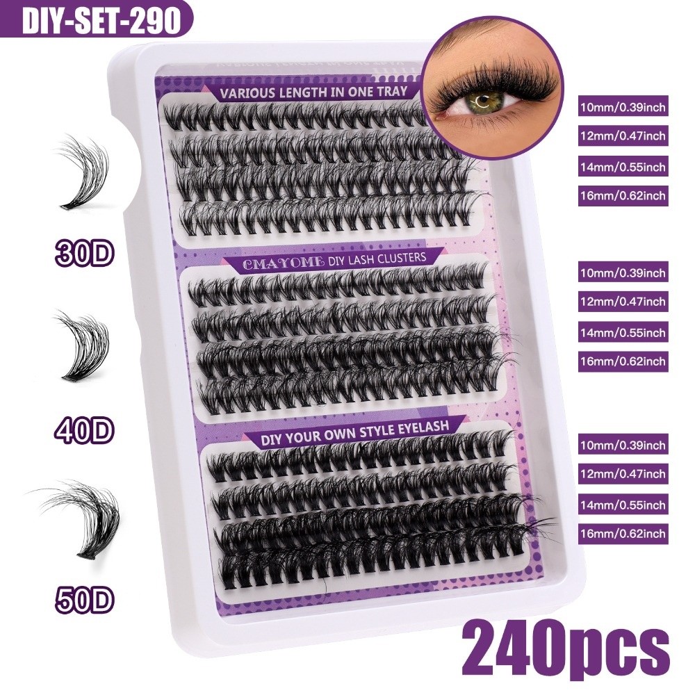 Eyelash Extension Wispy Look - Natural Look False Eyelashes Wispy Style