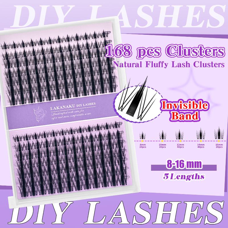 Eyelash Extension Individual - Natural Eyelashes Lashes Cluster Individual Fluffy
