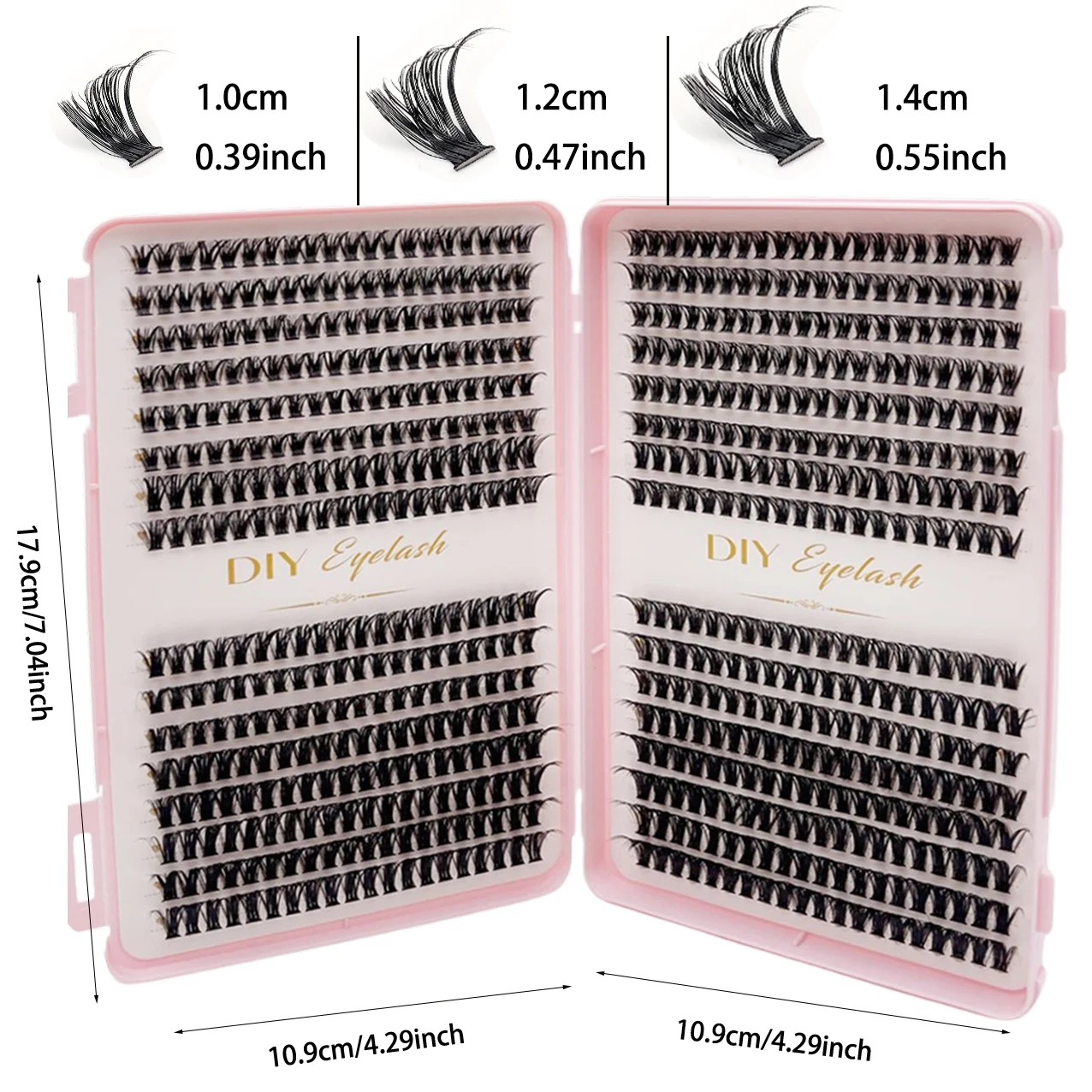 640pcs DIY Personal Lashes 40P - огляд і ціна Eyelash Extension Wispy Look