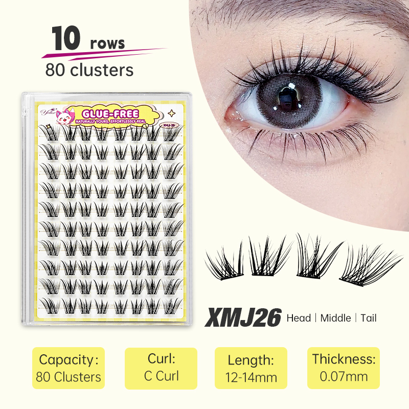 Yelix Fox-style Side Flying Ey - огляд і ціна Eyelash Extension With Glue