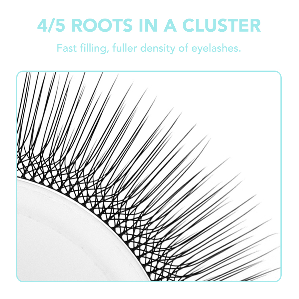 NATUHANA 3D/4D/5D Camellia Las - огляд і ціна Eyelash Extension Wispy Look