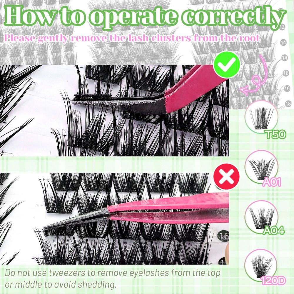 Natural Look False Eyelashes B - огляд і ціна Eyelash Extension Wispy Look
