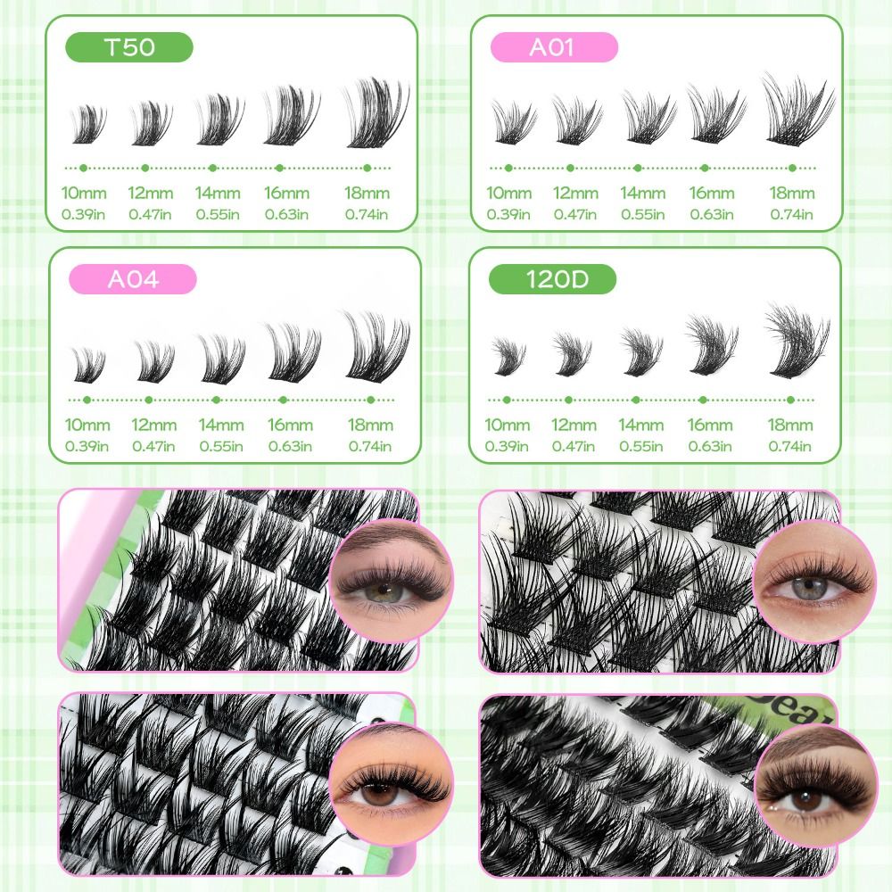 Natural Look False Eyelashes B - огляд і ціна Eyelash Extension Wispy Look