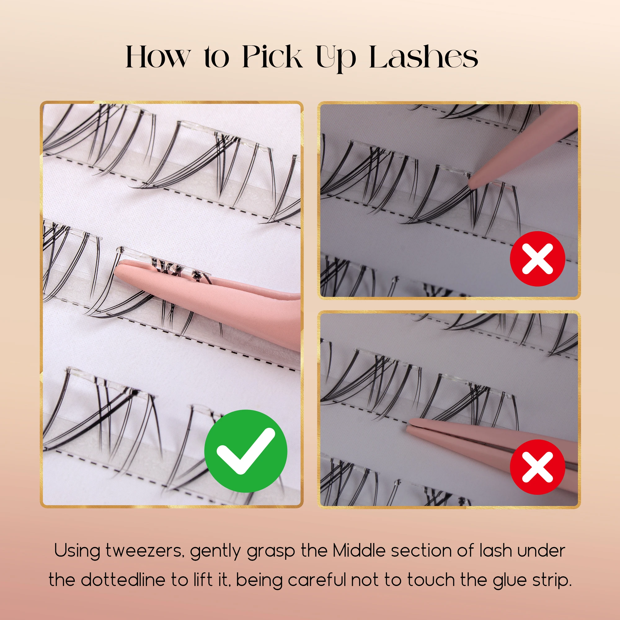 Befer No Glue Needed Lower Las - огляд і ціна Eyelash Extension With Glue
