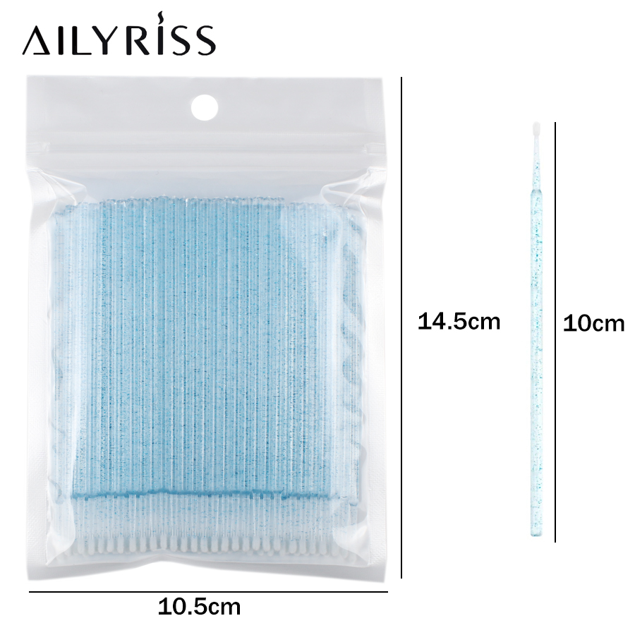 500pcs/lot Disposable Applicat - огляд і ціна Eyelash Extension Cleaning