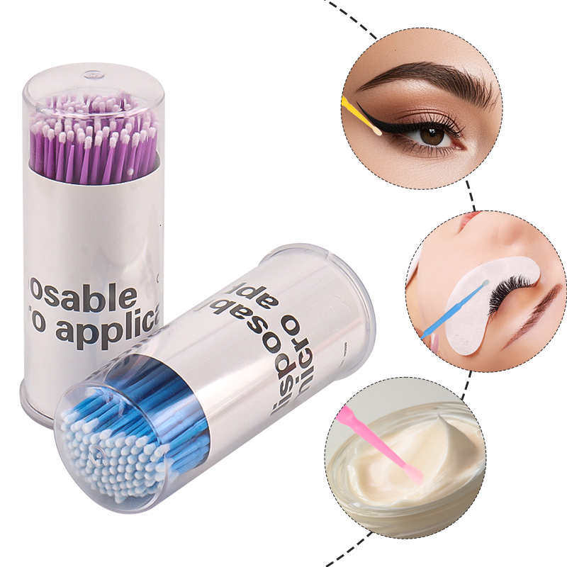 100pcs Disposable Eyelash Brus - огляд і ціна Eyelash Extension Cleaning