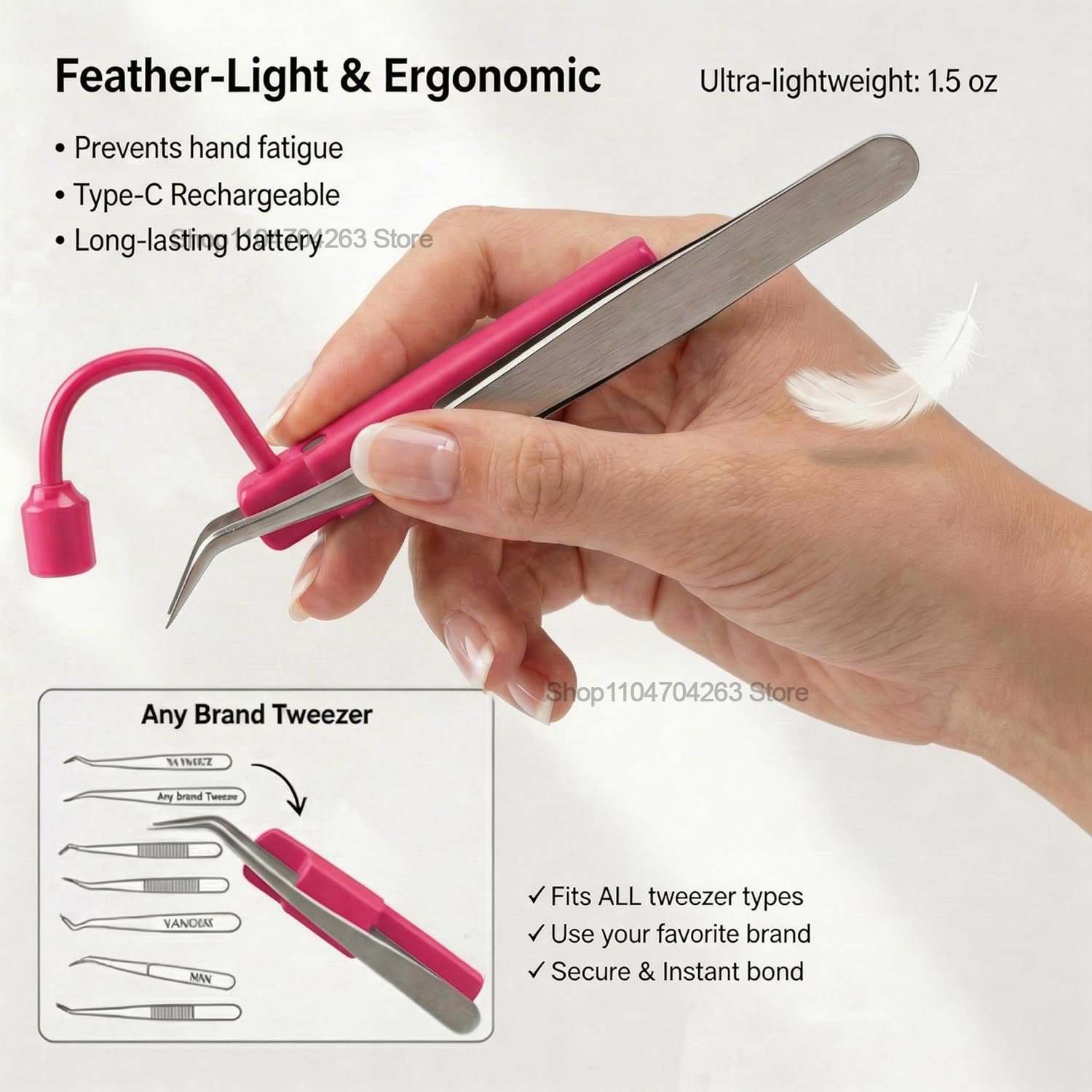 Mini UV Lash Light 180° Rotati - огляд і ціна Eyelash Extension Led