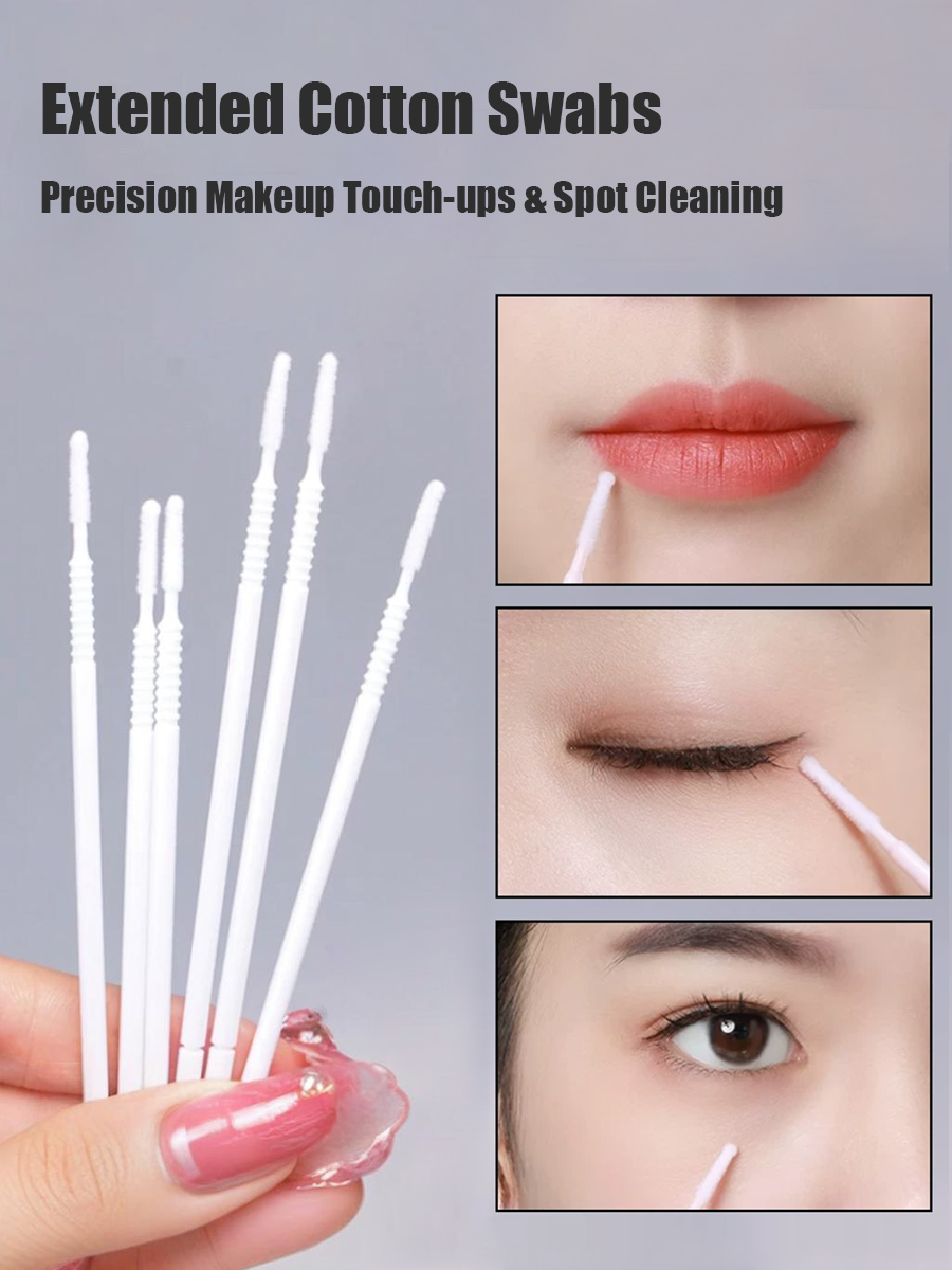 Disposable Long Cotton Swabs E - огляд і ціна Eyelash Extension Cleaning
