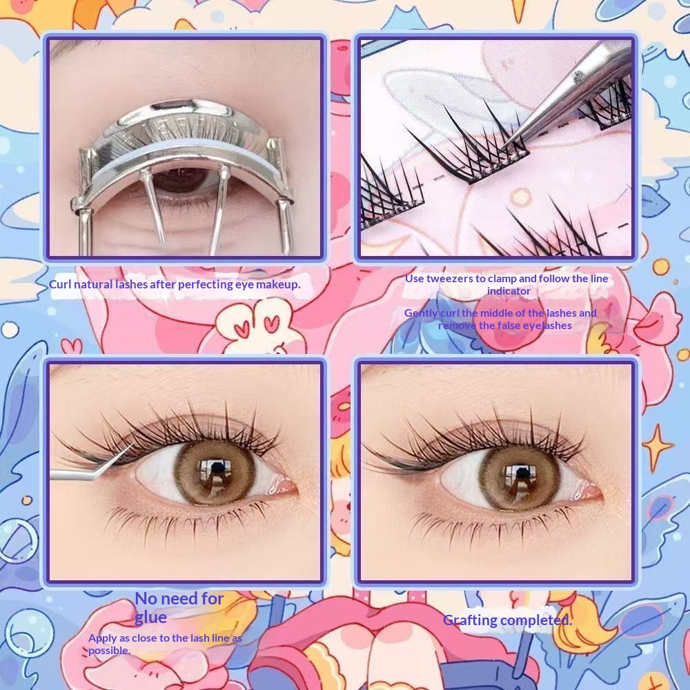 120 Clusters No Need Glue Fals - огляд і ціна Eyelash Extension Uv Glue