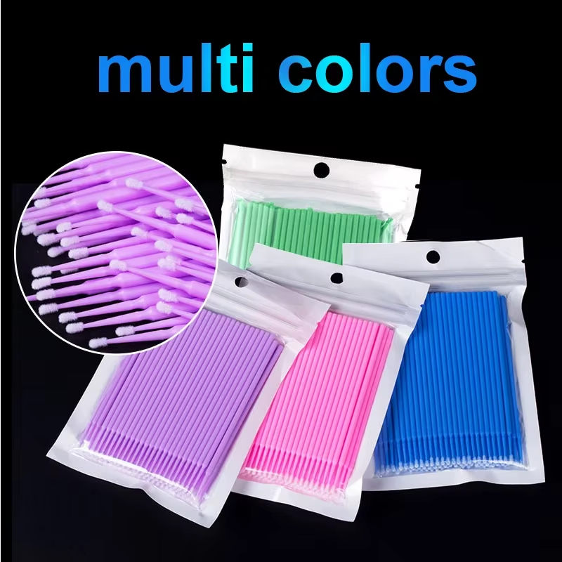 100Pcs Eyelash Cleaning Brush  - огляд і ціна Eyelash Extension Cleaning