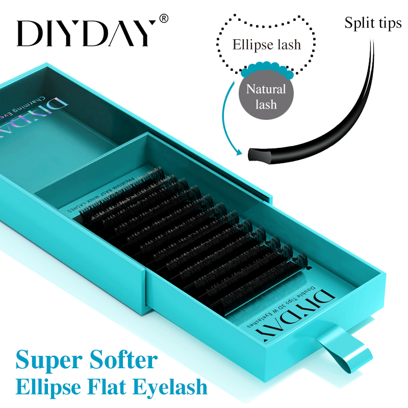 DIYDAY Ellipse Flat Eyelash Ex - огляд і ціна Eyelash Extension Supernatural