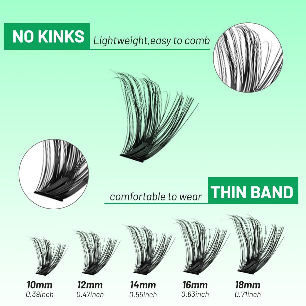Natural Look False Eyelashes B - огляд і ціна Eyelash Extension Wispy Look