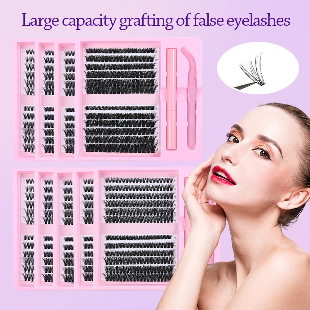 12 Rows Natural Look False Eye - огляд і ціна Eyelash Extension Wispy Look