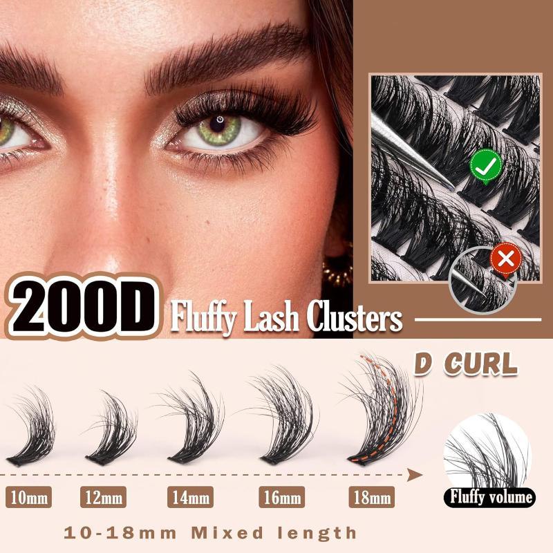 New Fluffy Thick Lash Clusters - огляд і ціна Eyelash Extension Individual