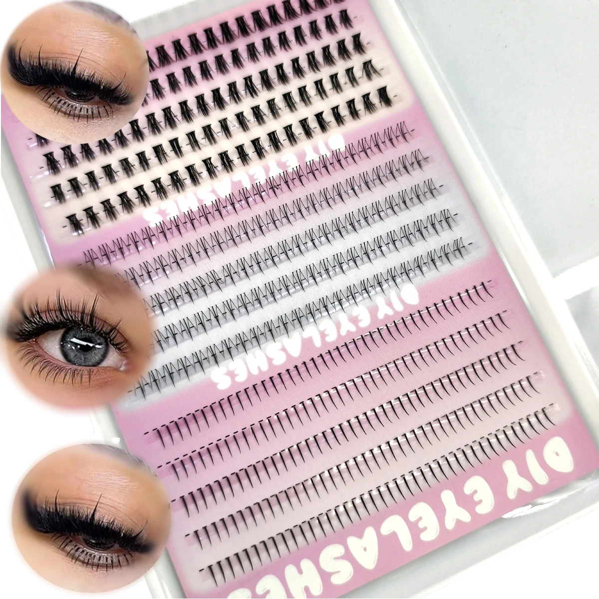 AMSDCN 3styleBottom 15rows  La - огляд і ціна Eyelash Extension Wispy Look