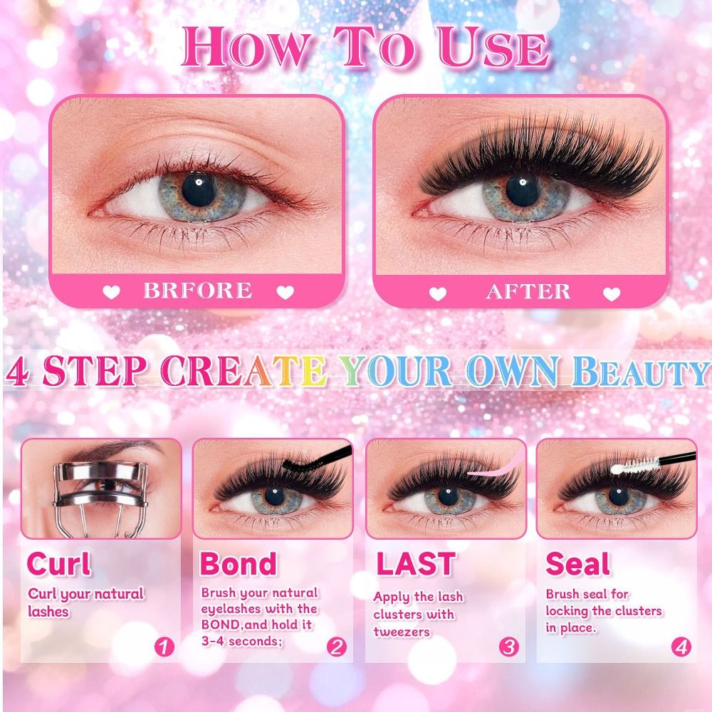 Natural Look False Eyelashes W - огляд і ціна Eyelash Extension Wispy Look