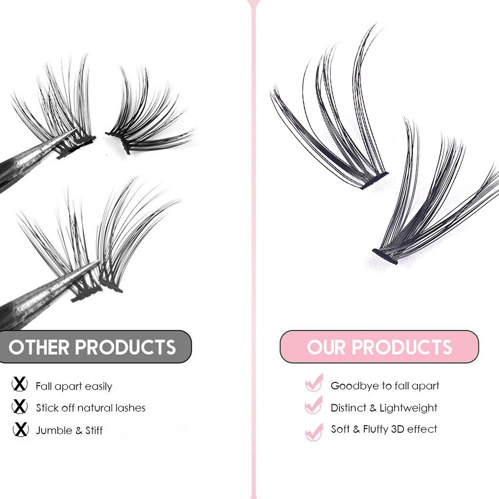 8-16mm Length False Eyelashes  - огляд і ціна Eyelash Extension Wispy Look
