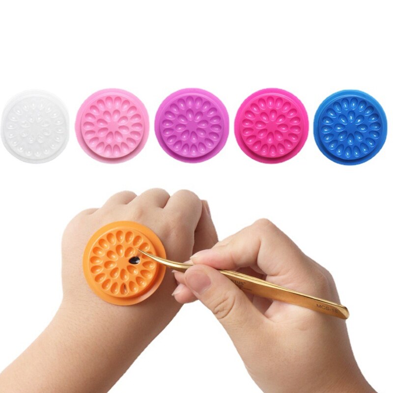 100pcs Eyelash Glue Holder Eye - огляд і ціна Eyelash Extension Uv Glue
