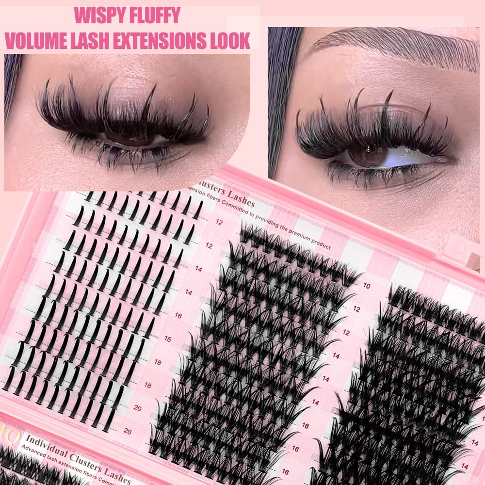 9-16mm Length False Eyelashes  - огляд і ціна Eyelash Extension Wispy Look
